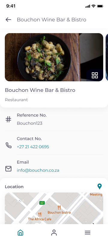 TravelKey high fidelity design: restaurant details
