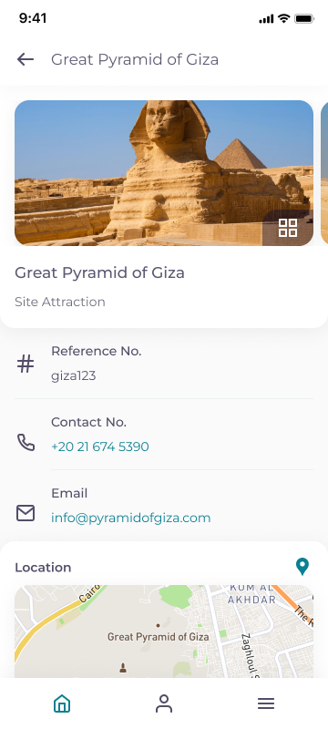 TravelKey high fidelity design: attraction details